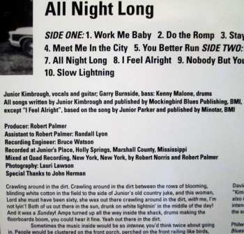 LP Junior Kimbrough And The Soul Blues Boys: All Night Long LTD