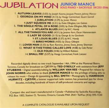 CD Junior Mance: Jubilation