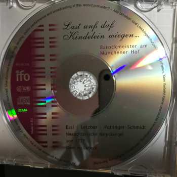 CD Gunar Letzbor: Last Unf Daf Kindelein Wiegen