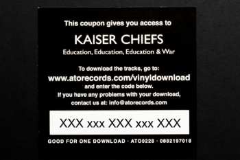 LP/SP Kaiser Chiefs: Education, Education, Education & War