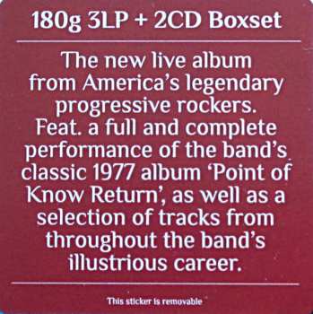 3LP/2CD/Caja Kansas: Point Of Know Return (Live & Beyond)  LTD
