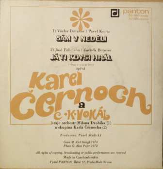 SP Karel Černoch: Sám V Neděli / Já Ti Kdysi Hrál