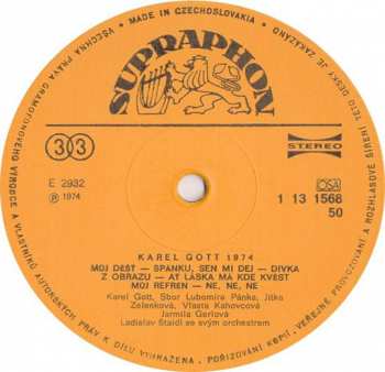 LP Karel Gott: 1974
