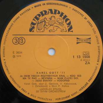 LP Karel Gott: Karel Gott '77