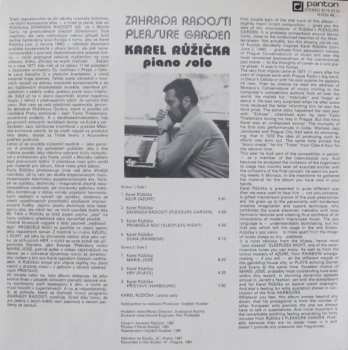 LP Karel Růžička: Zahrada Radosti (Pleasure Garden)