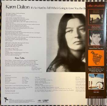 LP Karen Dalton: It's So Hard To Tell Who's Going To Love You The Best