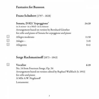 CD Karen Geoghegan: Fantasies For Bassoon