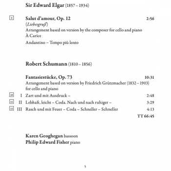 CD Karen Geoghegan: Fantasies For Bassoon