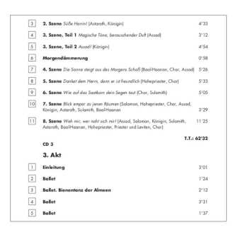 3CD Karl Goldmark: Die Königin Von Saba