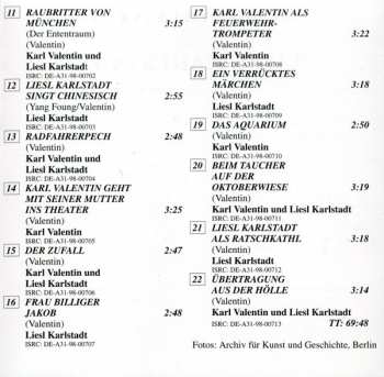 CD Karl Valentin & Liesl Karlstadt: Karl Valentin & Liesl Karlstadt