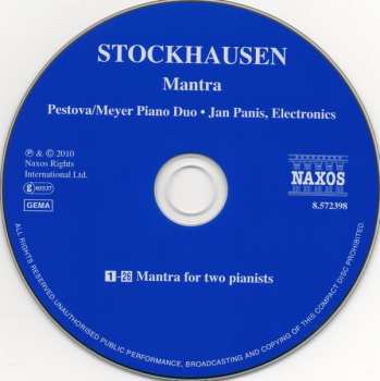 CD Karlheinz Stockhausen: Mantra