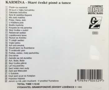CD Karmína: Staré České Písně A Tance  / Old Czech Songs And Dances