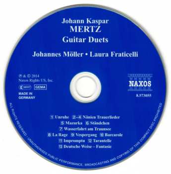CD Kaspar Joseph Mertz: Guitar Duets