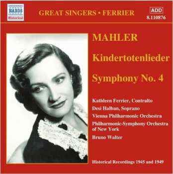 CD Kathleen Ferrier: Kathleen Ferrier: Kindertotenlieder