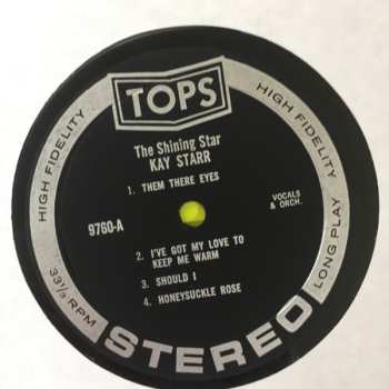 LP Kay Starr: Kay Starr Sings