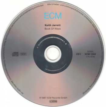 2CD Keith Jarrett: Book Of Ways