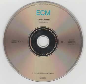 2CD Keith Jarrett: Nude Ants (Live At The Village Vanguard)