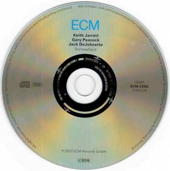 CD Jack DeJohnette: Somewhere