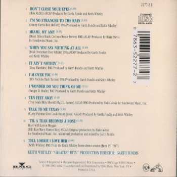 CD Keith Whitley: Greatest Hits