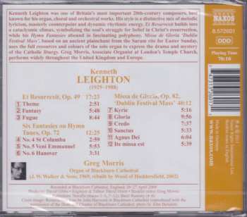 CD Kenneth Leighton: Organ Music - Missa de Gloria / Et Resurrexit / Hymn Fantasies