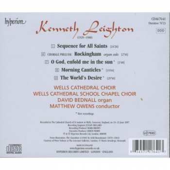 CD Kenneth Leighton: The World's Desire