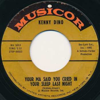 CD Kenny Dino: Your Ma Said You Cried In Your Sleep Last Night