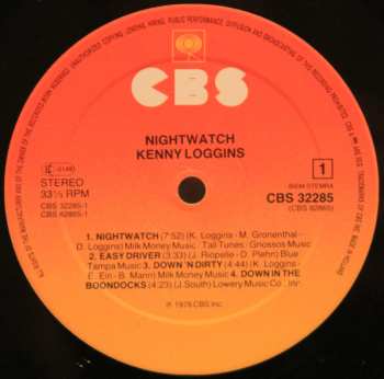 LP Kenny Loggins: Nightwatch