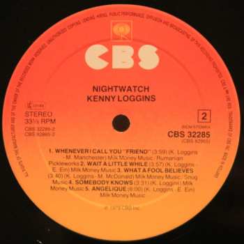 LP Kenny Loggins: Nightwatch