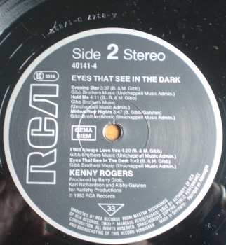 LP Kenny Rogers: Eyes That See In The Dark