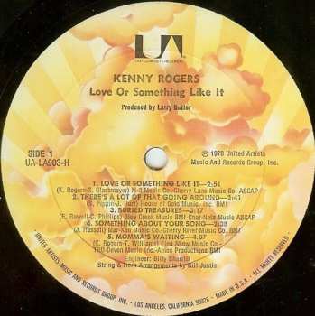LP Kenny Rogers: Love Or Something Like It