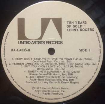 LP Kenny Rogers: Ten Years Of Gold