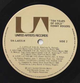 LP Kenny Rogers: Ten Years Of Gold
