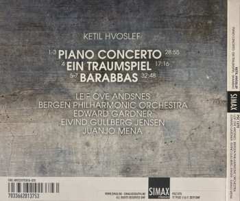 CD Ketil Hvoslef: Piano Concerto; Ein Traumspiel; Barabbas