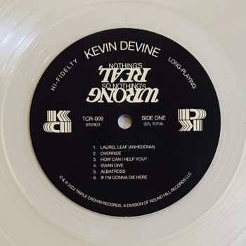 LP Kevin Devine: Nothing's Real, So Nothing's Wrong CLR | LTD