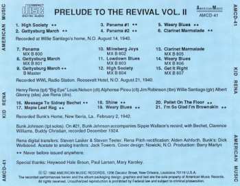 CD Bunk Johnson: Prelude To The Revival Vol. II (Kid Rena 1940 / Bunk Johnson: The Very First Recordings)