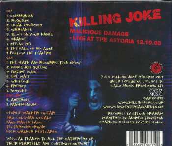 2CD Killing Joke: Malicious Damage - Live At The Astoria 12.10.03