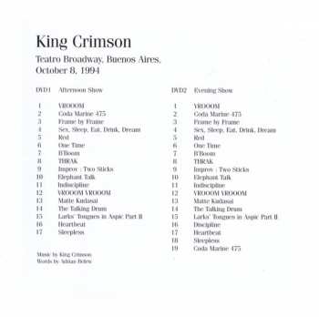 2DVD King Crimson: Live In Argentina, 1994