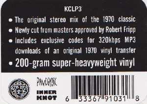 LP King Crimson: Lizard