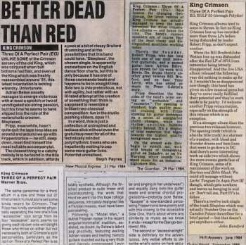 CD King Crimson: Three Of A Perfect Pair