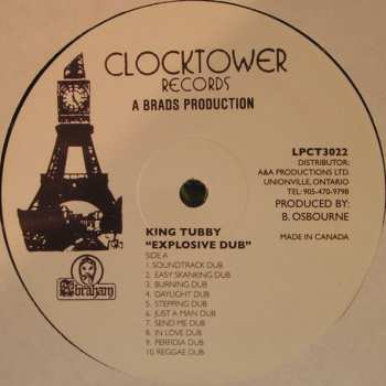 LP King Tubby: Explosive Dub