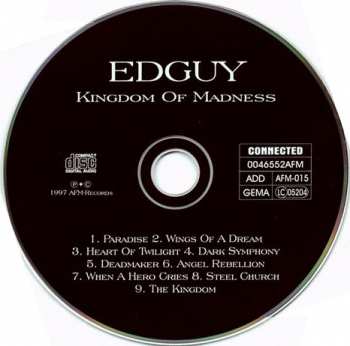 CD Edguy: Kingdom Of Madness