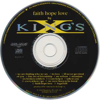 CD King's X: Faith Hope Love