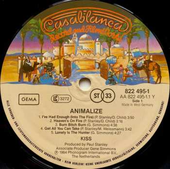 LP Kiss: Animalize