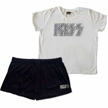 Merch Kiss: Mujeres Summer Pyjamas Logo Kiss Infill 