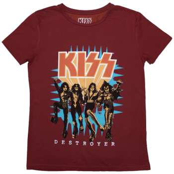 Merch Kiss: Mujeres Camiseta Destroyer 3d Logo Kiss