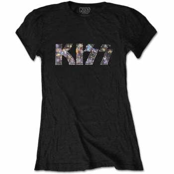 Merch Kiss: Mujeres Camiseta Logo Kiss