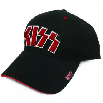 Gorra Red On White Logo Kiss