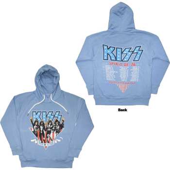 Mercancía Kiss: Kiss Unisex Pullover Hoodie: Americana (back Print) (x-small) XS