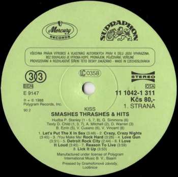 LP Kiss: Smashes, Thrashes & Hits