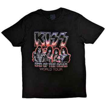 Mercancía Kiss: Kiss Unisex T-shirt: End Of The Road Tour Red (back Print) (small) S